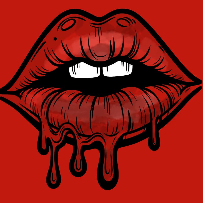 lips that look realistic and drip