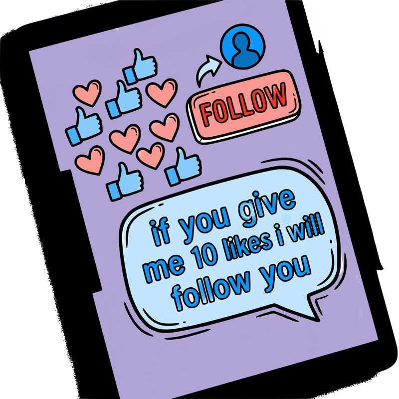 if you give me 10 likes i will follow you