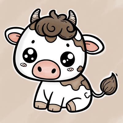 a cute cow