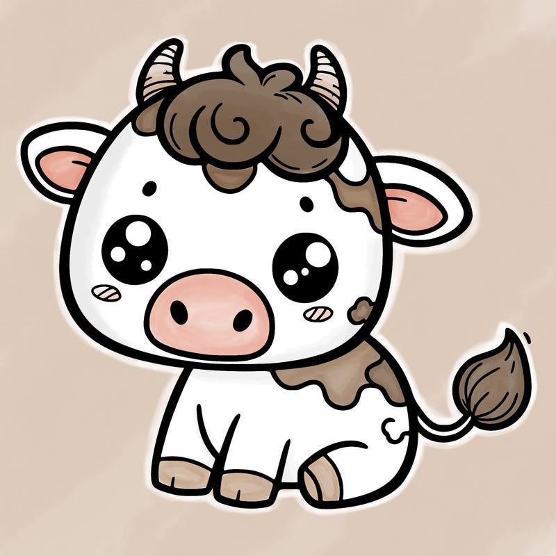 a cute cow