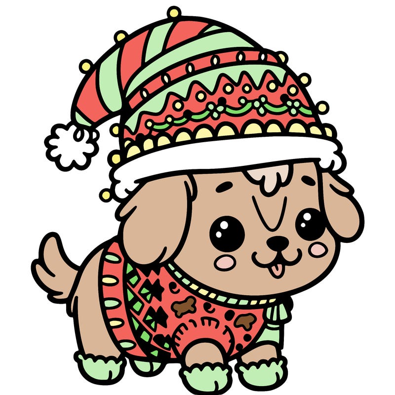 cute christmas dog