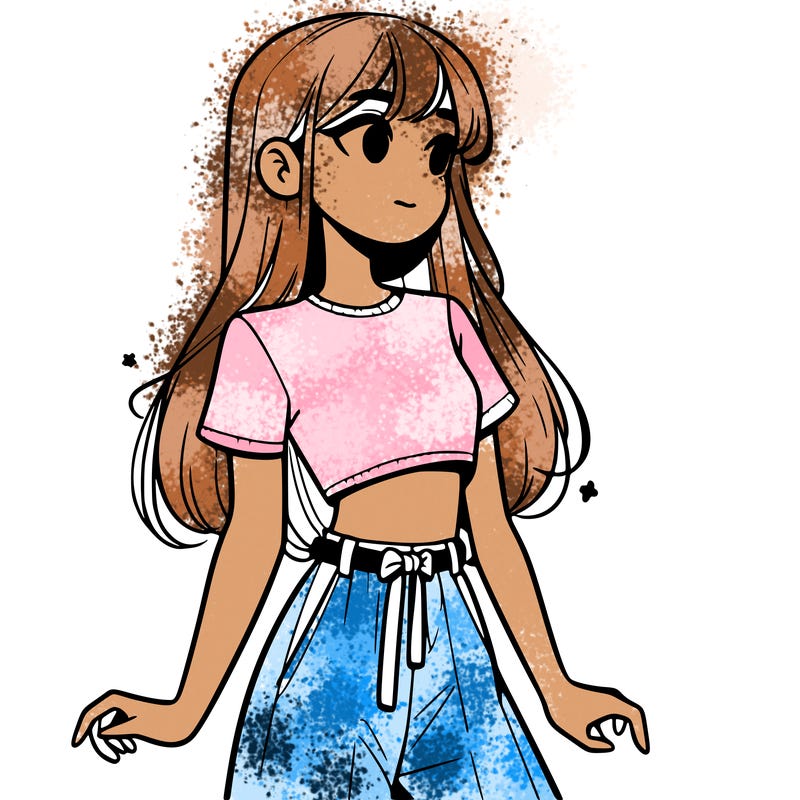 girl in a cute crop top