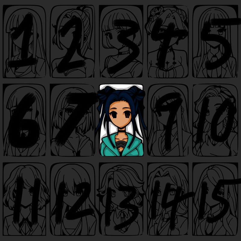 girls that look diffrent anime