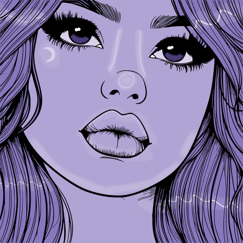 really realistic girl with lips