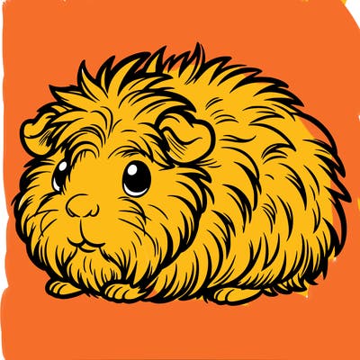 fuzzy guinea pig
