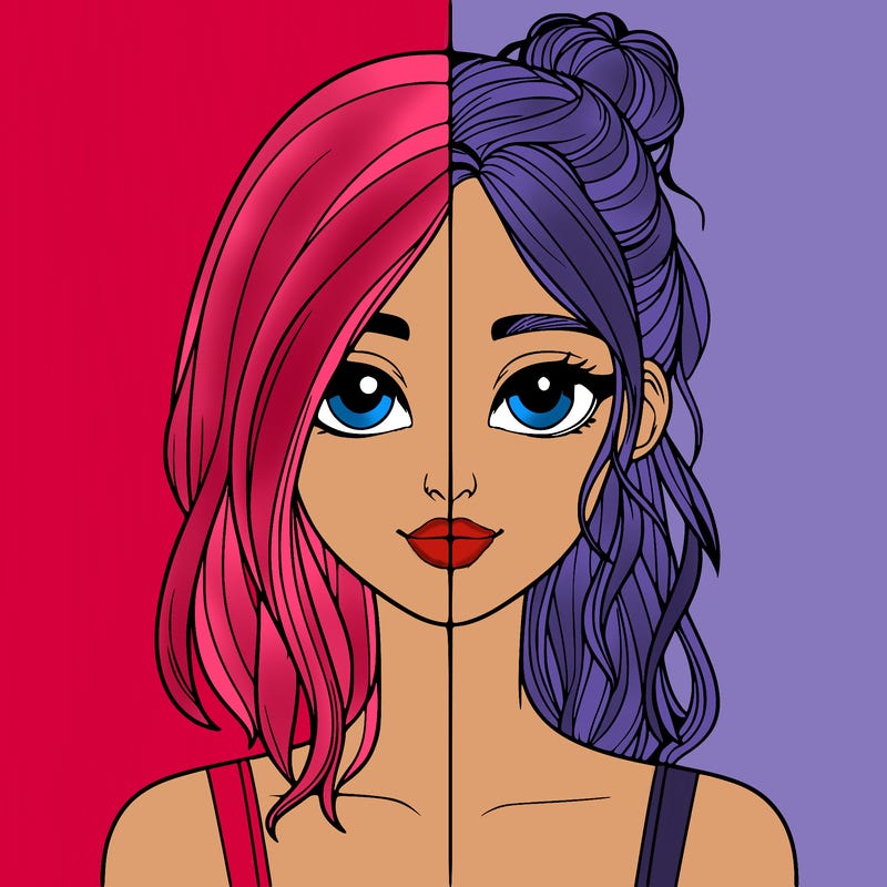 realistic girl split