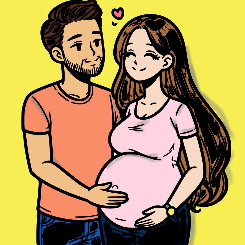 pregnant mom with her husband