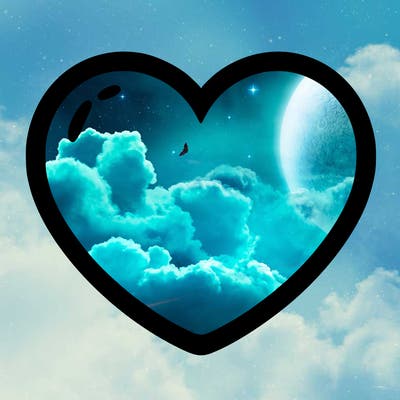 a blank heart