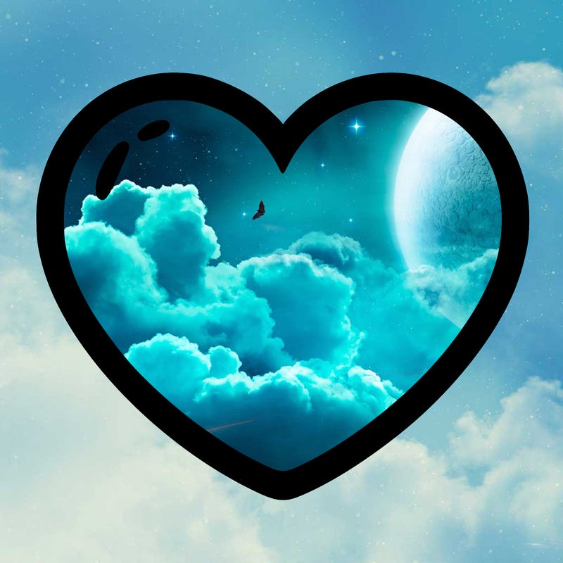 a blank heart