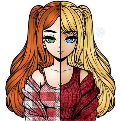 realistic girl split