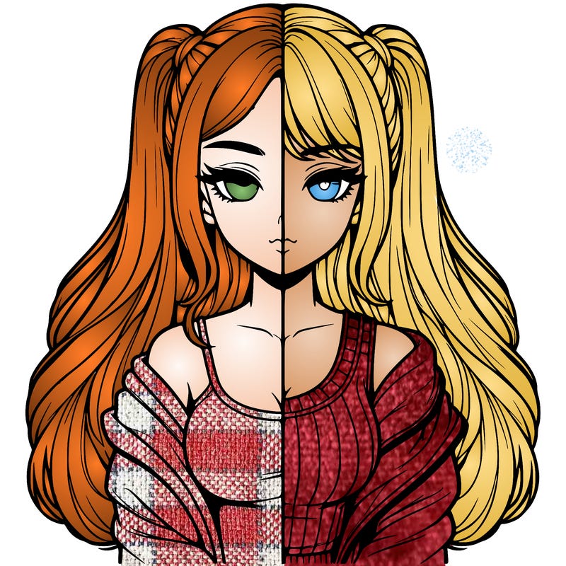 realistic girl split