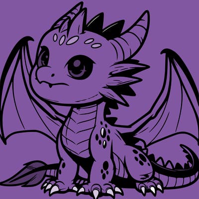 fierce baby night dragon