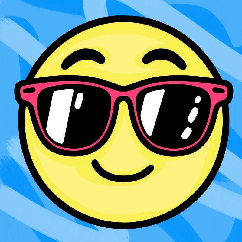 emoji with sunglasses