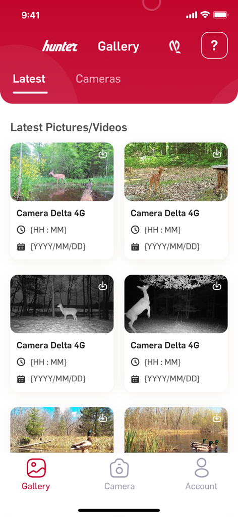 Nordic Hunter - nordic hunter app photo gallery showing trail camera captures of deer and ducks