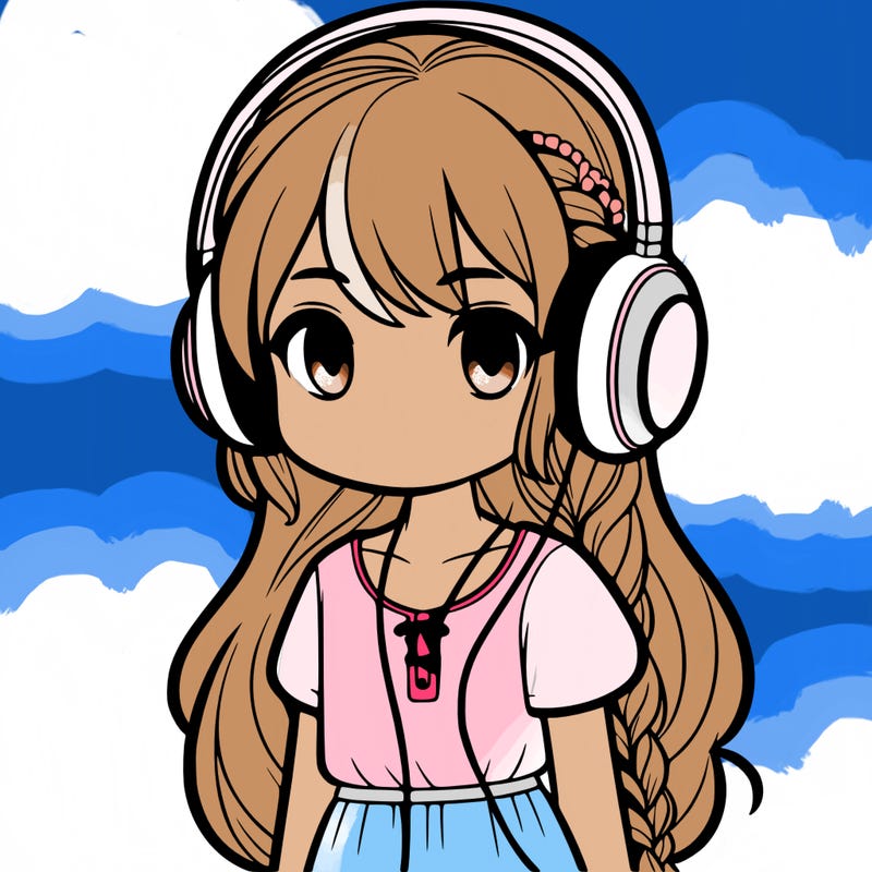 girl wearingheadphones