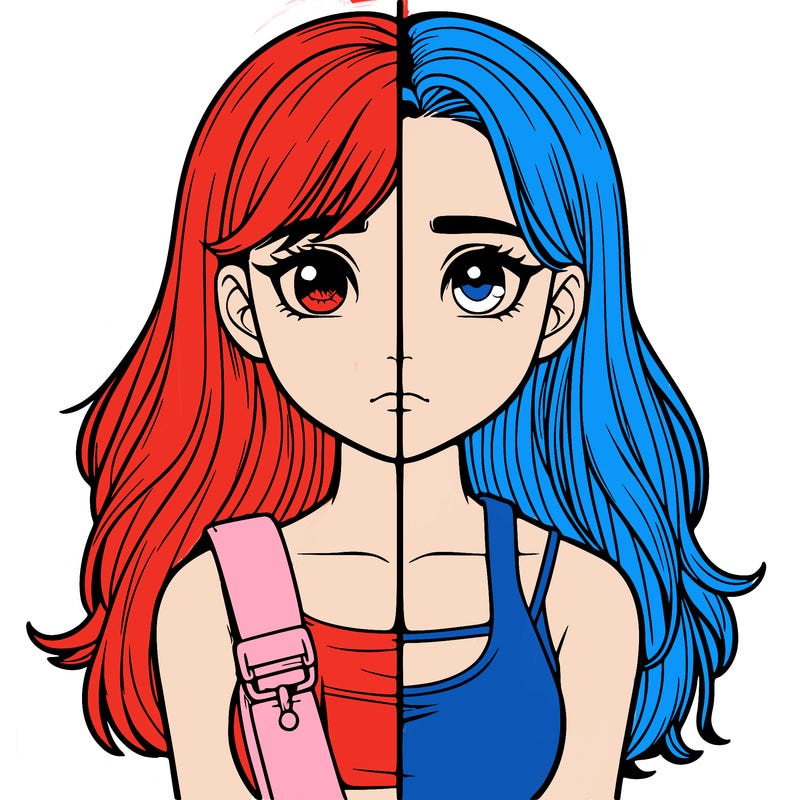 realistic girl split