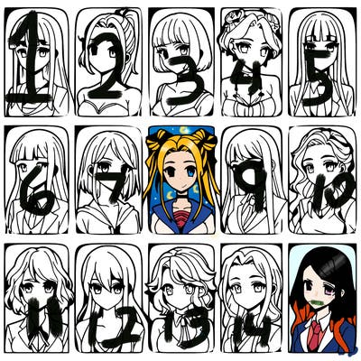 girls that look diffrent anime