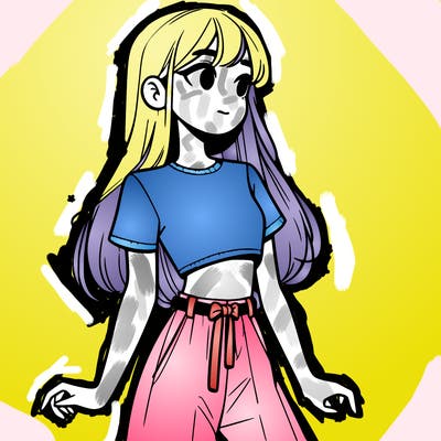 girl in a cute crop top