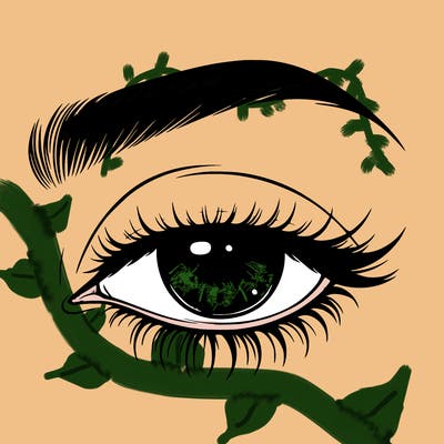 eye closed realistic