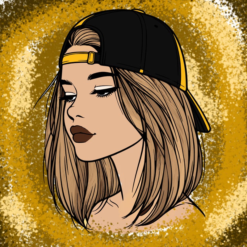 realistic  girl with a backwards hat