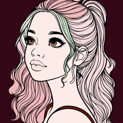 beautiful realistic girl