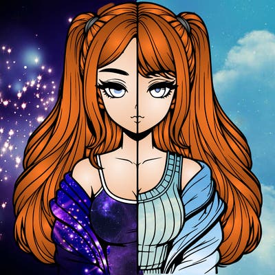 realistic girl split