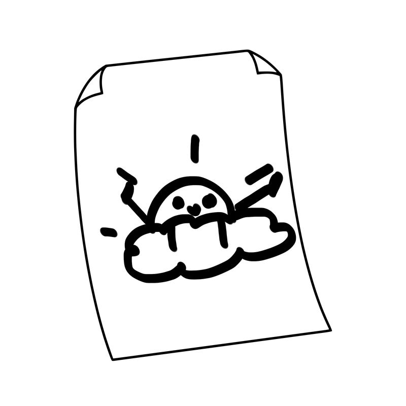 just a flat piece of paper