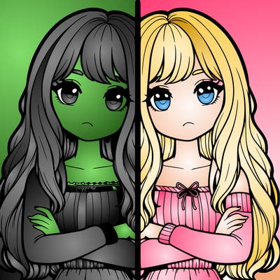 realistic girls split