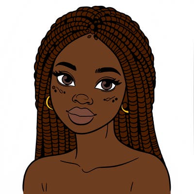 african woman with fulani braids