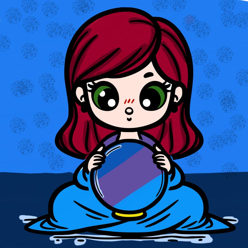 girl with a glowing orb