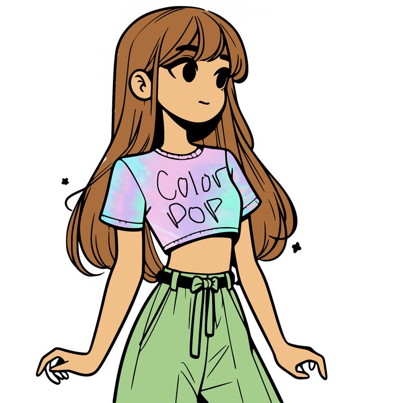 girl in a cute crop top