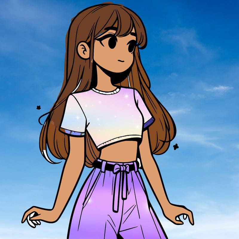 girl in a cute crop top