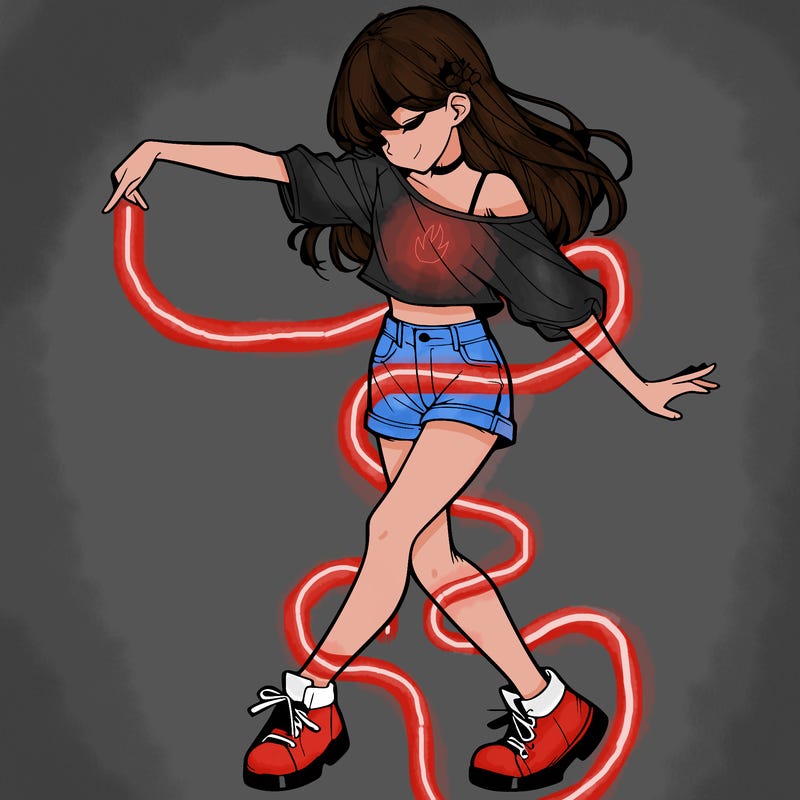 realistic girl danceing