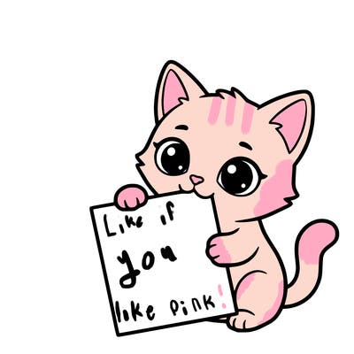 a small cat with a blank sheet of paper in its hand. the cat is sooooooo cute!