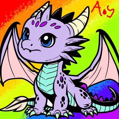 fierce baby night dragon