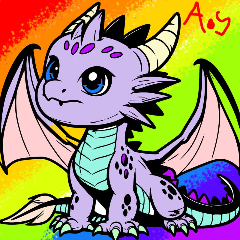 fierce baby night dragon