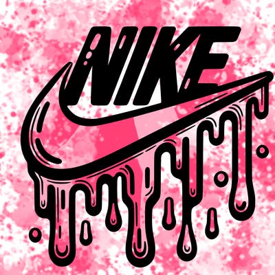 dripping nike logo