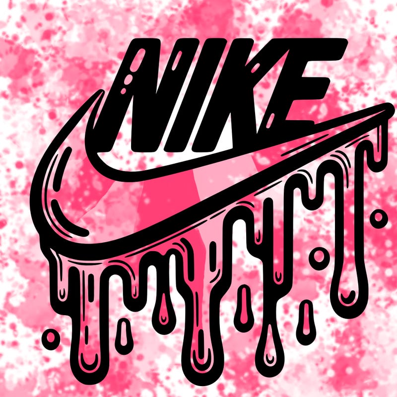dripping nike logo