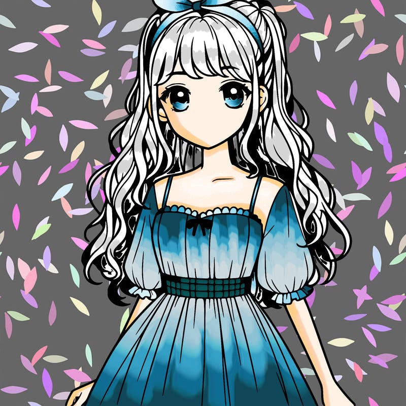 realistic girl with dress