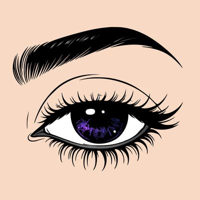 eye closed realistic