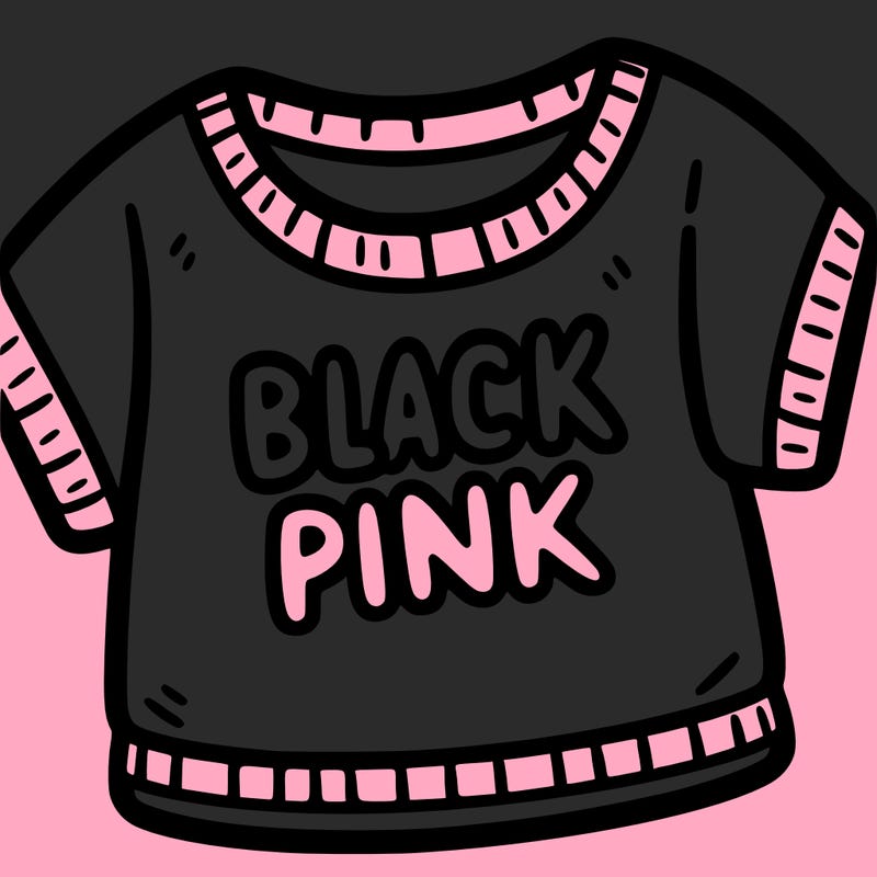 blusa com o nome black pink