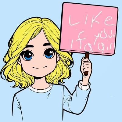 realistic girl holding up a sign