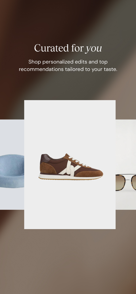 ShopMy - ShopMy app screen displaying curated and personalized shopping recommendations tailored to user taste