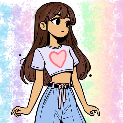 girl in a cute crop top