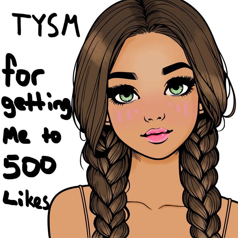 realistic girl with braids