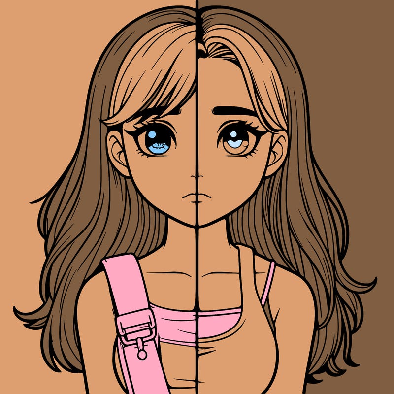 realistic girl split