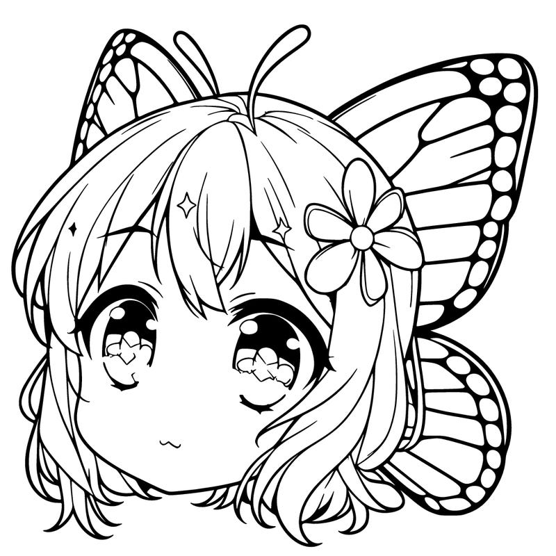 anime style butterfly