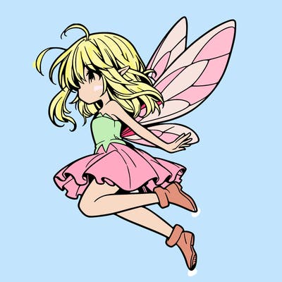 manga fairy flying