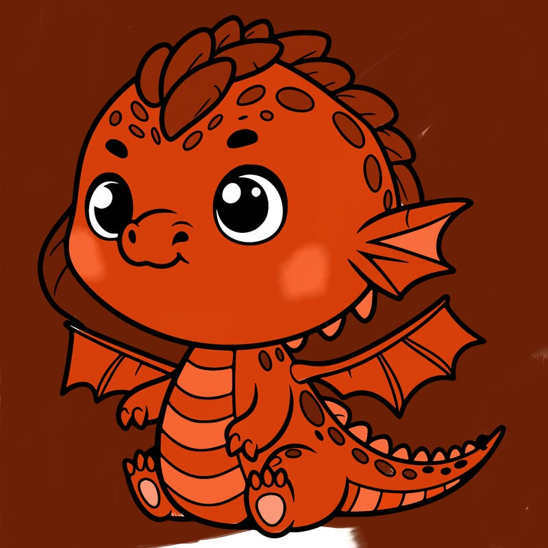 cute baby dragon