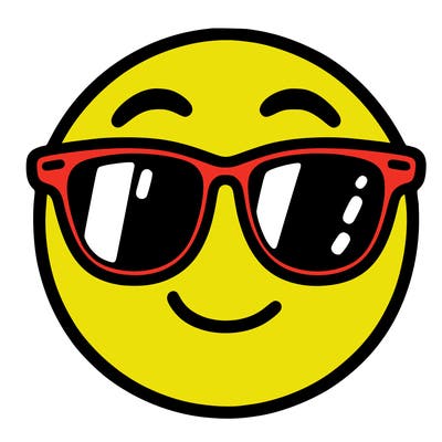 emoji with sunglasses